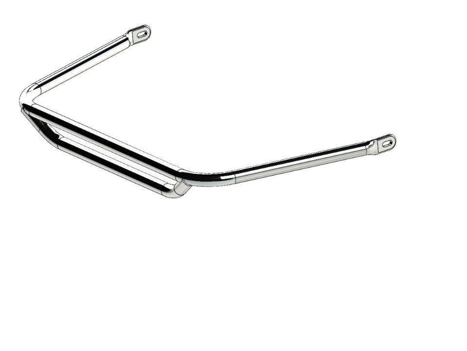 Parolin 950 Chrome Front Bumper (top)